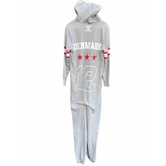 Grey OnePiece Onesie with Denmark logo - Picture 3 of 6